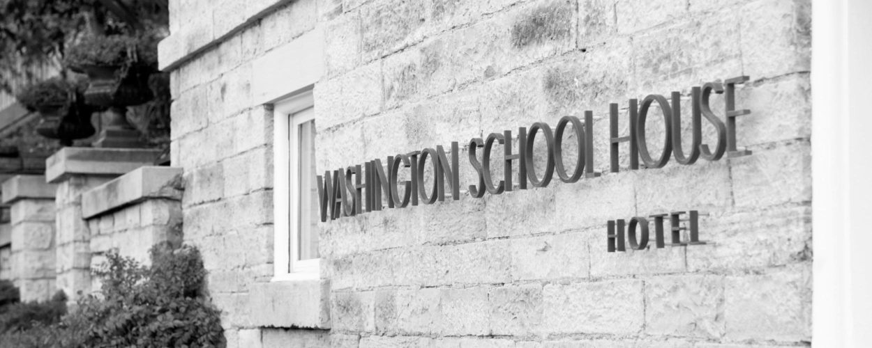 Washington Schoolhouse Exterior Sign